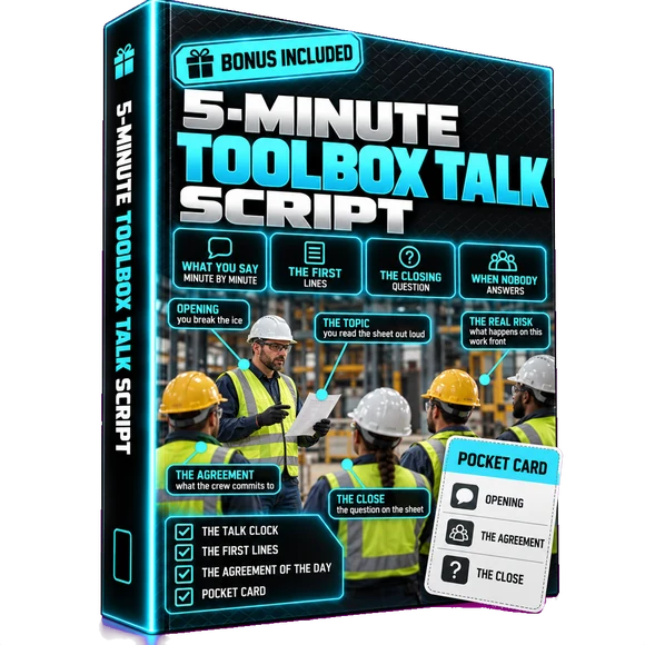 Bonus 1, 5-Minute Toolbox Talk Script